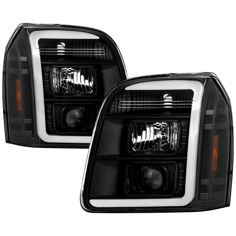 Spyder GMC Yukon 07-14/Denali 07-14 /XL 07-14 V2 Projector Headlights - Black PRO-YD-GY07V2SI-BK