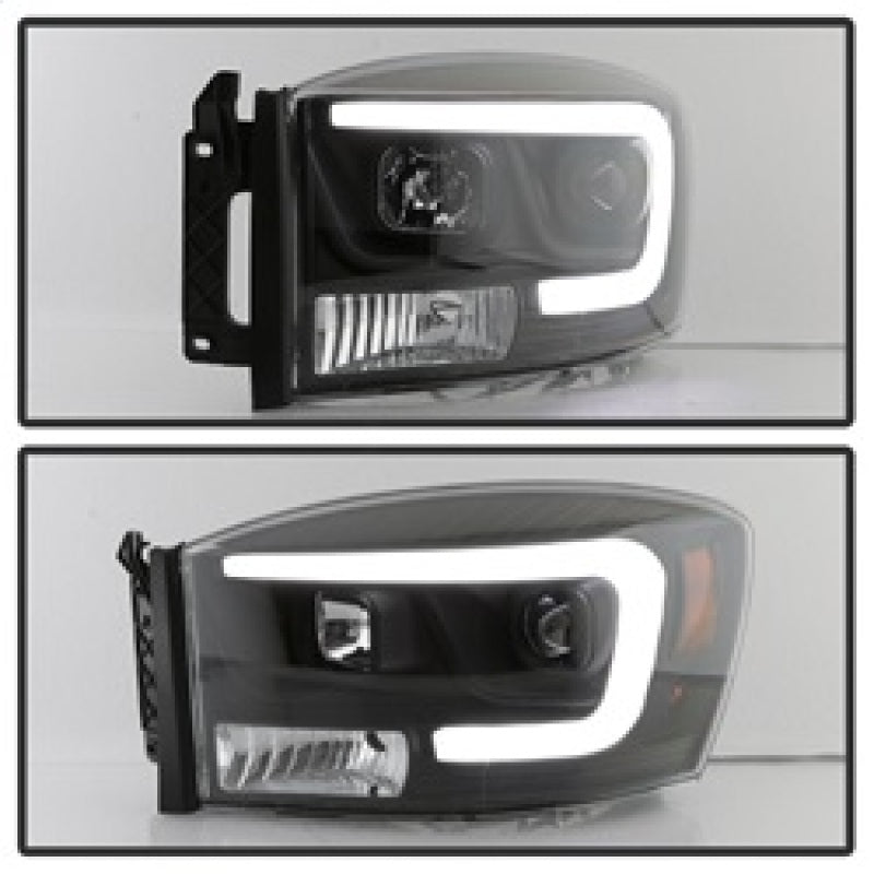 
                      
                        Spyder Dodge Ram 1500 06-08 V2 Projector Headlights - Light Bar DRL - Black (PRO-YD-DR06V2-LB-BK)
                      
                    