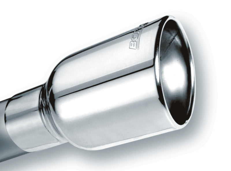 
                      
                        Borla Universal Polished Tip Single Oval Rolled Angle-Cut w/Clamp (inlet 2 1/2in. Outlet 4 1/4 x 3 1
                      
                    