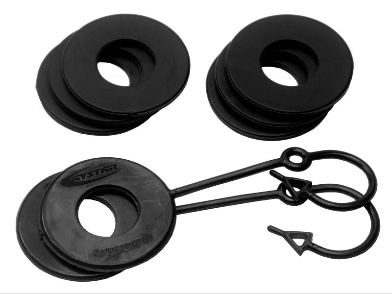 Daystar Black Locking D Ring Isolator Pair w/Washer Kit