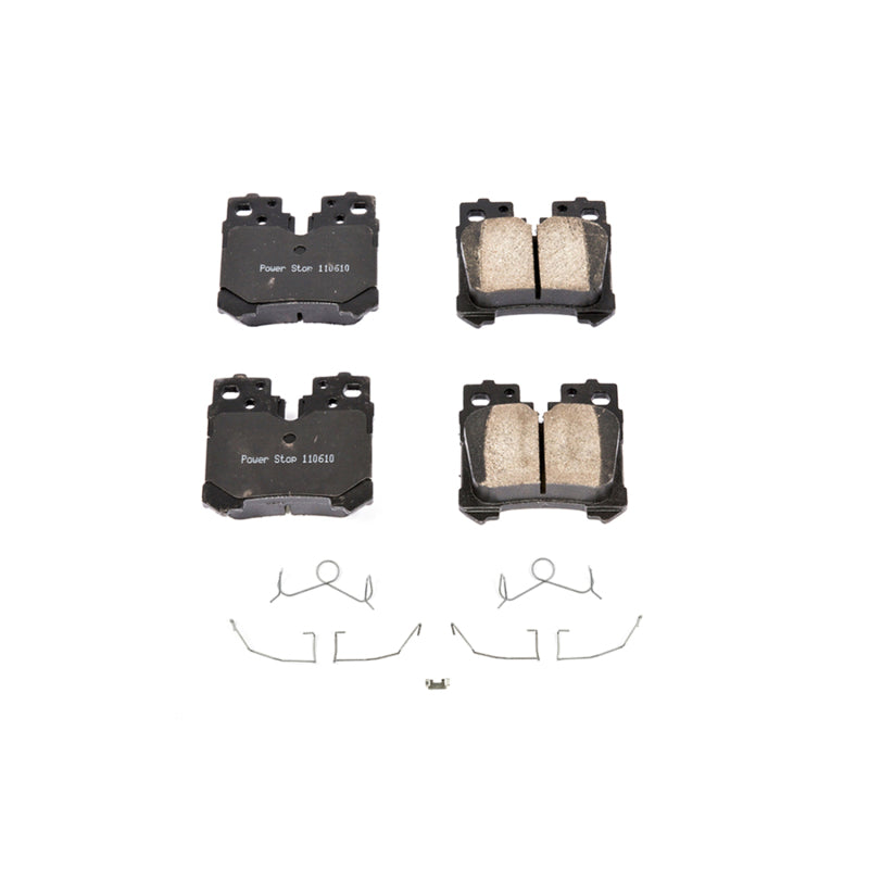 Power Stop 07-17 Lexus LS460 Rear Z17 Evolution Ceramic Brake Pads w/Hardware