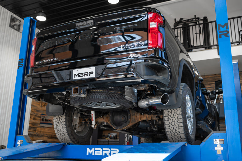 
                      
                        MBRP 2020+ GMC/Chevy 2500/3500 6.6L Duramax 4in Mand Bent Tubing AL-Ser Cat Back Single Side - Alum
                      
                    