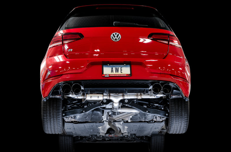 AWE Tuning MK7.5 Golf R SwitchPath Exhaust w/Diamond Black Tips 102mm