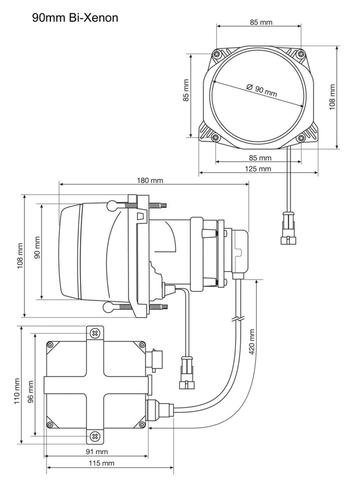 
                      
                        Hella 90MM Bi-Xenon High/Low Beam Module Head Lamp
                      
                    