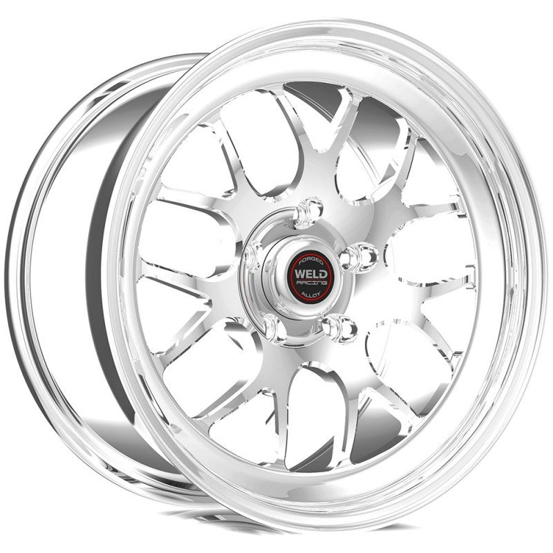 Weld S77 17x10 / 5x4.5in BP / 7.8in. BS / 58mm O/S Polished Center Wheel - Single Beadlock