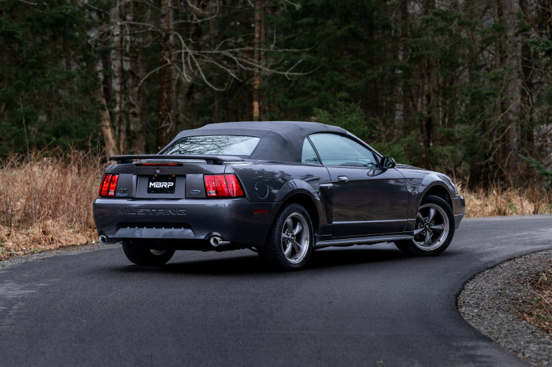 
                      
                        MBRP 99-04 Ford Mustang GT/Mach 1 2.5in Dual Split Rear AL Catback Exhaust w/ 3.5in Dual Wall Tips
                      
                    