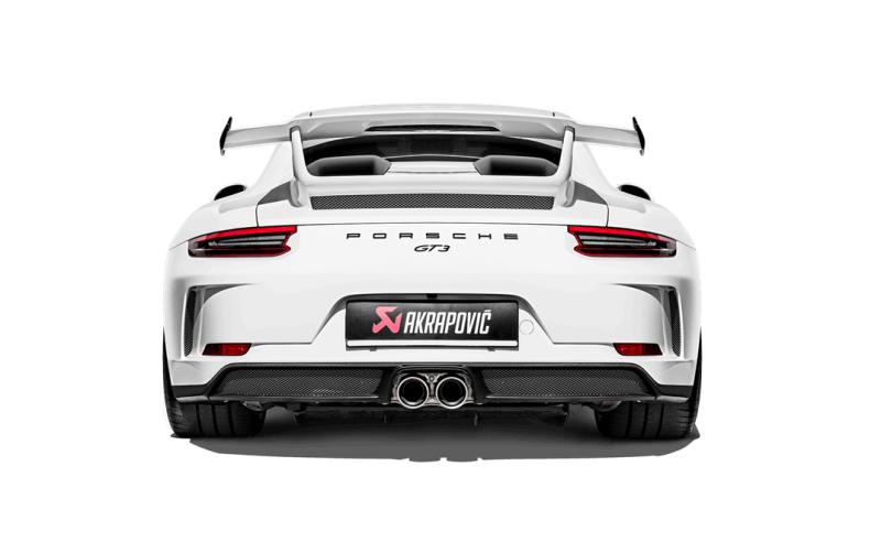 Akrapovic 2018 Porsche 911 GT3 (991.2) Slip-On Race Line (Titanium) w/Titanium Tail Pipe Set