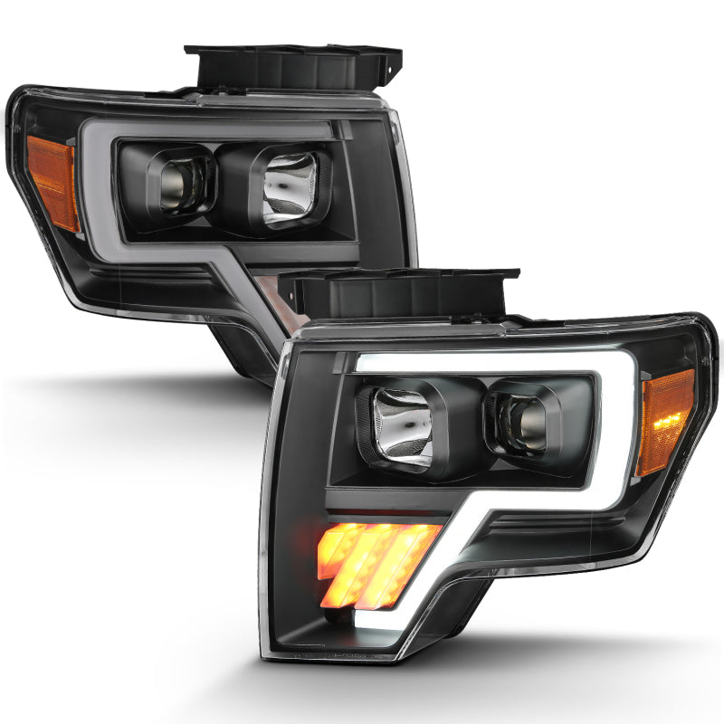 
                      
                        ANZO 2009-2014 Ford F-150 Projector Light Bar G4 H.L. Black Amber
                      
                    