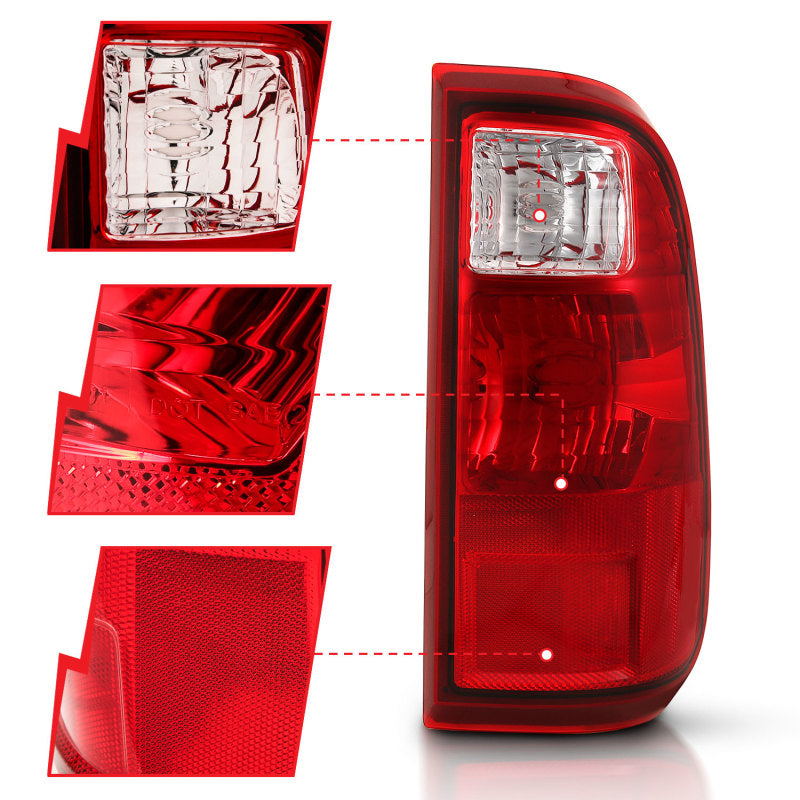 
                      
                        ANZO 2008-2016 Ford F-250 Taillight Red/Clear Lens (OE Replacement)
                      
                    