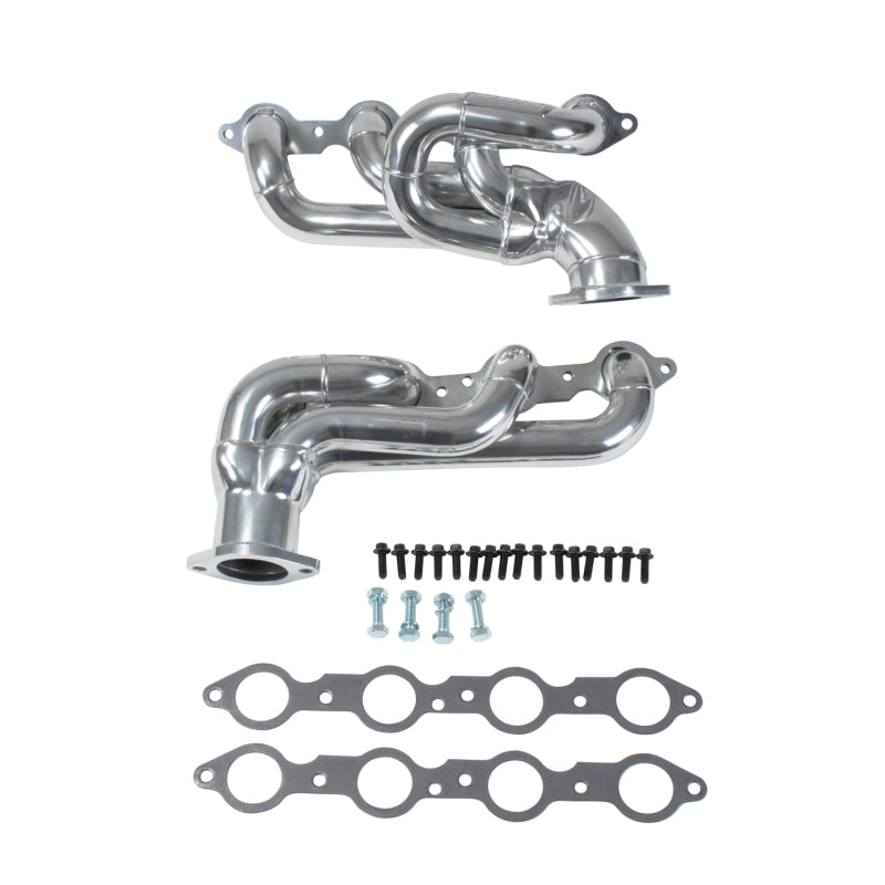 BBK 10-15 Camaro LS3 L99 Shorty Tuned Length Exhaust Headers - 1-3/4 Silver Ceramic