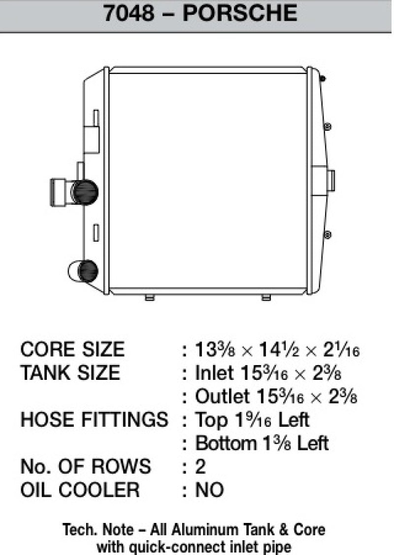 CSF 05-11 Porsche 911 Carrera/GT3 RS (997) Right Side Radiator