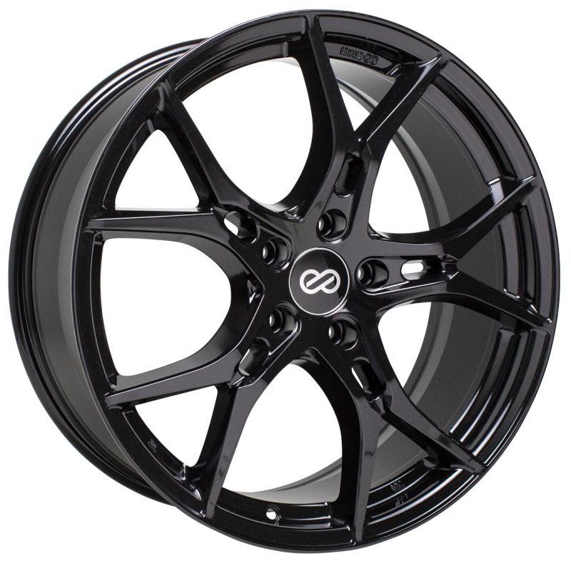 Enkei Vulcan 18X8.0 40mm Offset 5x120 Bolt 72.6mm Bore Gloss Black Wheel