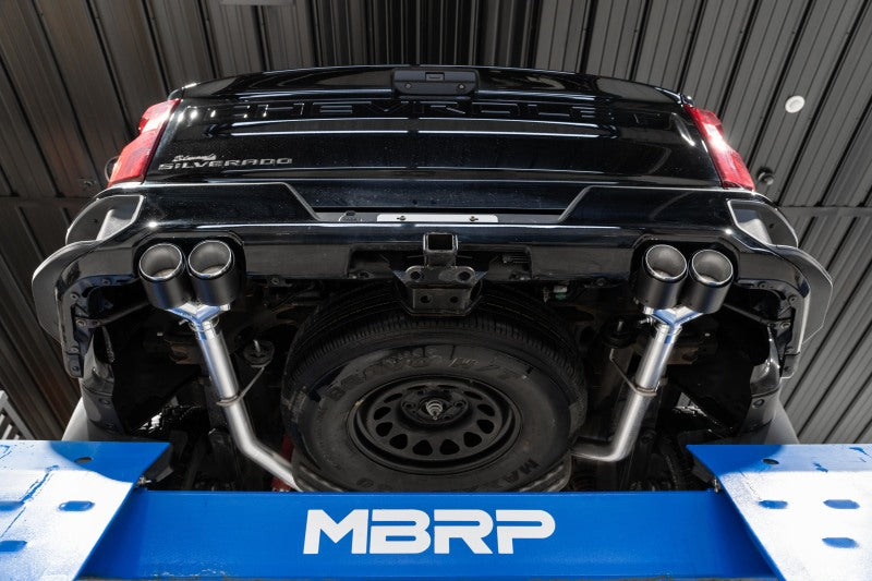 
                      
                        MBRP 19-21 Chevy Silverado 1500 6.2L 2.5in Dual Split Rear Cat Back w/ Quad Carbon Fiber Tips- T304
                      
                    