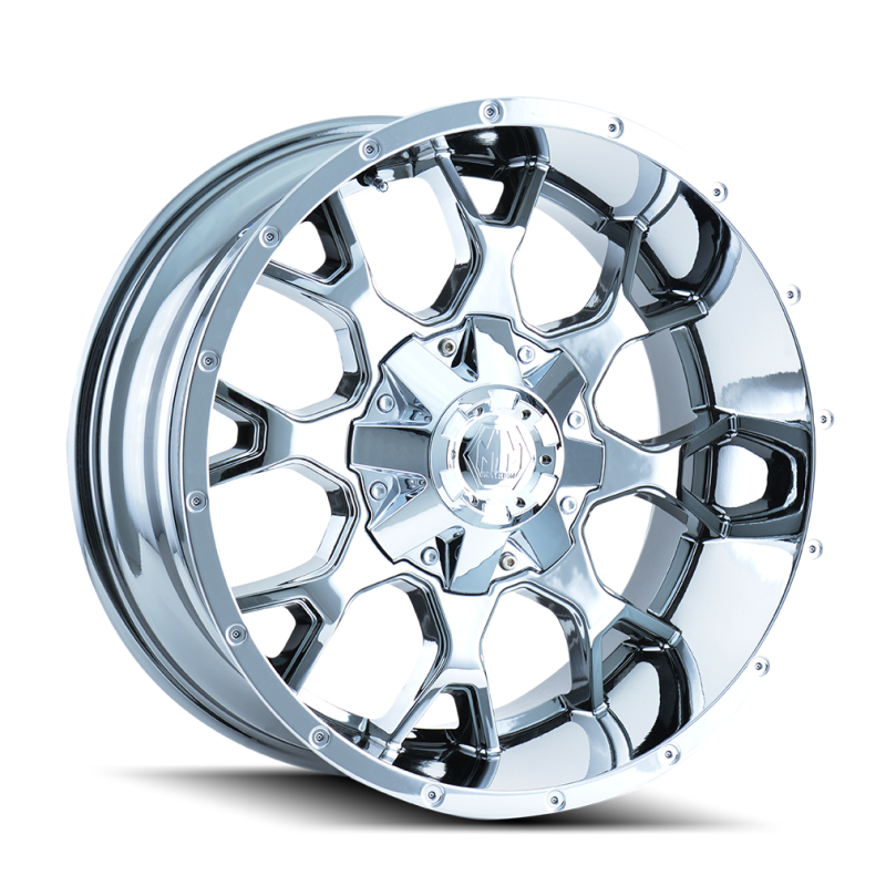 Mayhem 8015 Warrior 20x10 / 8x165.1 BP / -25mm Offset / 130.8mm Hub Chrome Wheel