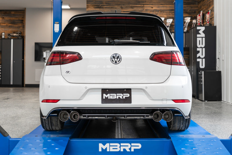 
                      
                        MBRP 15-19 VW Golf R 3in Cat Back Single Exit Exhaust Pro Series w/ Valve Delete - T304
                      
                    