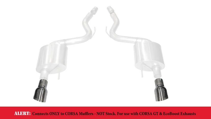 
                      
                        Corsa 2015-2017 Ford Mustang GT 3.0in Inlet / 4.5in Outlet Polished Tip Kit (For Corsa Exhaust Only)
                      
                    