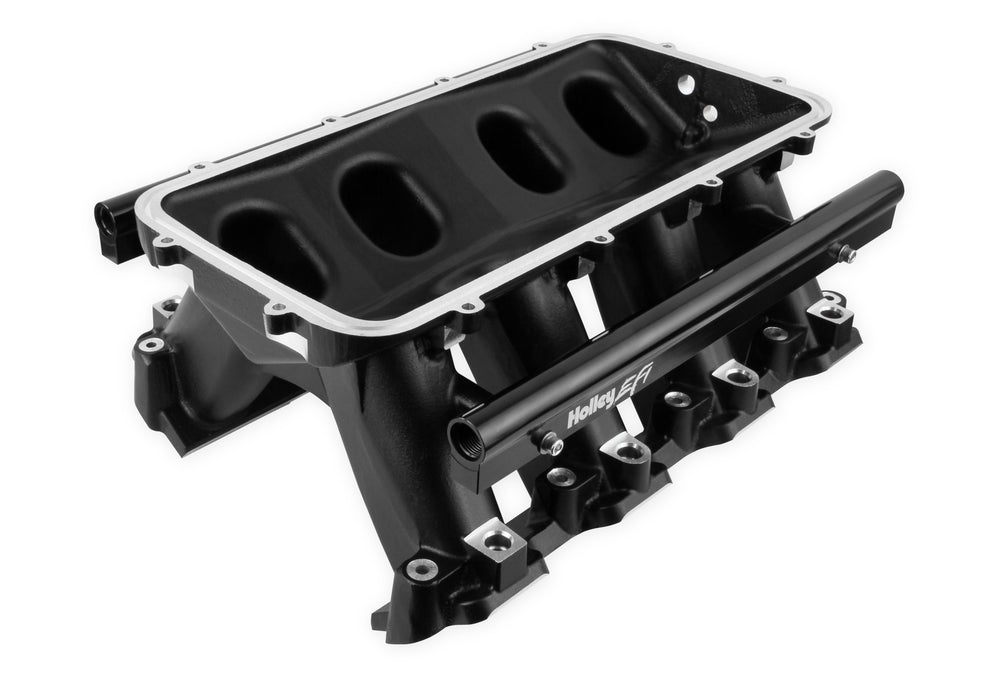 Holley Hi-Ram Lower Manifold - GM LS7- Black - 300-229BK