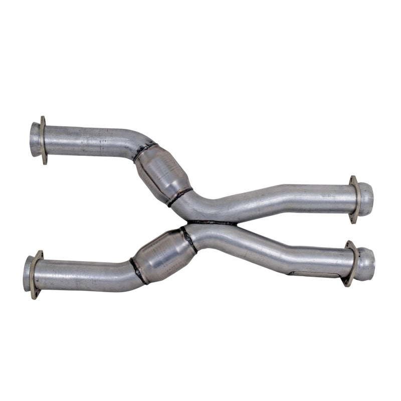 
                      
                        BBK 79-04 Mustang Coyote Swap Short Mid X Pipe w Catalytic Converters 3.0 For BBK Long Tube Headers
                      
                    