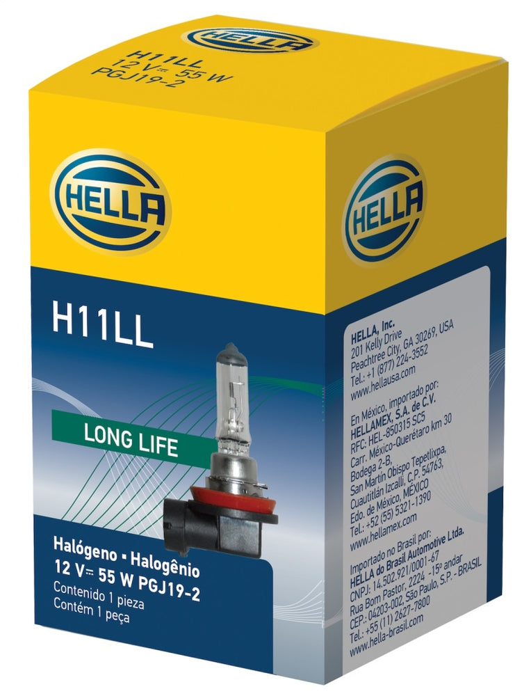 
                      
                        Hella Bulb H11 12V 55W PGJ19-2 T4 LONG LIFE
                      
                    