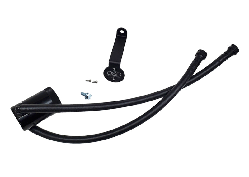 J&L 20-24 Chevy Silverado/GMC Sierra 2500/3500 6.6L Drivers Side Oil Separator 3.0 - Black Anodi