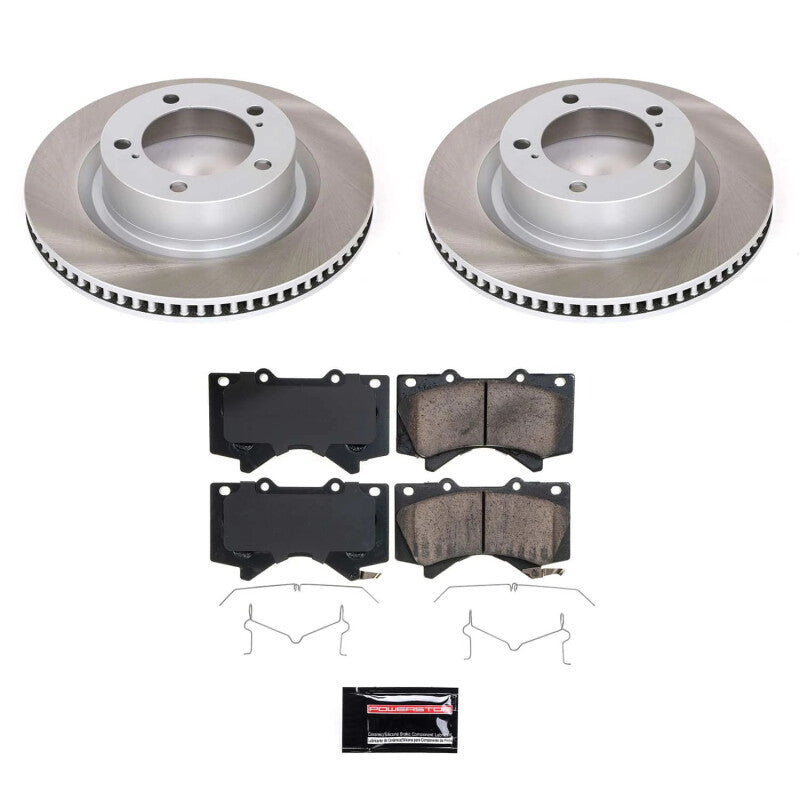 Power Stop 07-21 Toyota Tundra Front Semi-Coated Rotor Kit