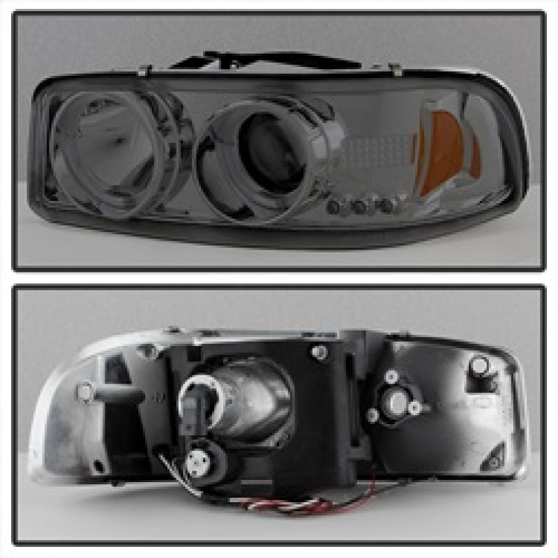 
                      
                        Spyder GMC Sierra 1500/2500/3500 99-06 Projector Headlights LED Halo LED Smoke PRO-YD-CDE00-HL-SMC
                      
                    