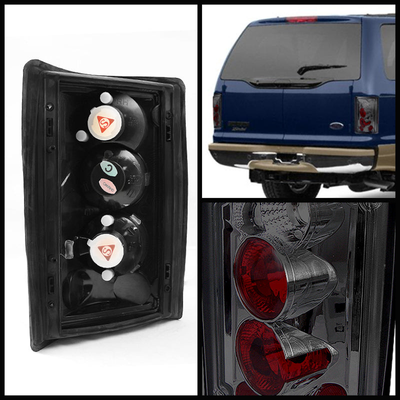 
                      
                        Spyder Ford Excursion 00-06/Econoline 150/250/350/450/550 95-06 Euro Tail Lights Smk ALT-YD-FEC00-SM
                      
                    