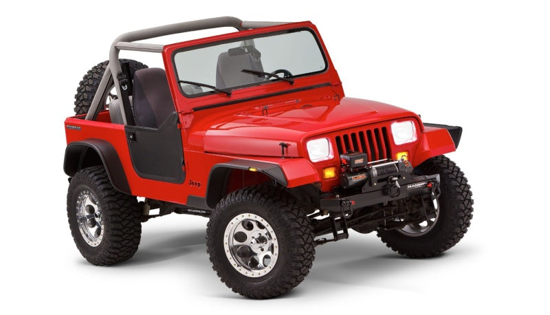 
                      
                        Bushwacker 87-95 Jeep Wrangler Flat Style Flares 4pc Excludes Renegade - Black
                      
                    