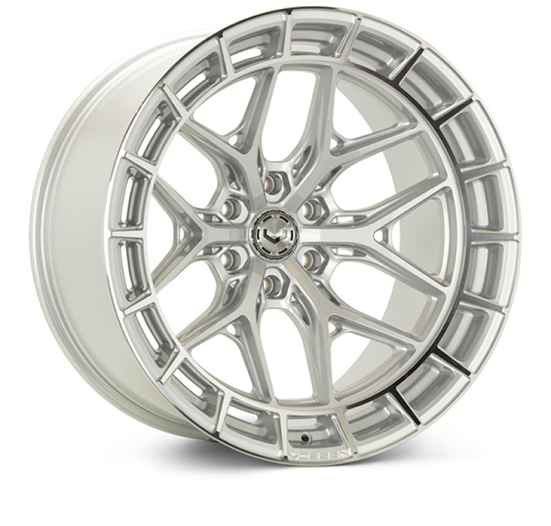 Vossen HFX-1 24x12 / 8x170 / ET-44 / Ultra Deep / 125.1 CB - Silver Polished Wheel