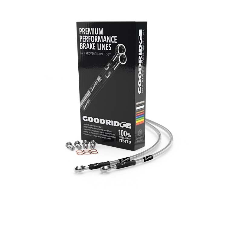 Goodridge 15-19 Polaris RZR 900 60in Stainless Steel Brake Line Kit