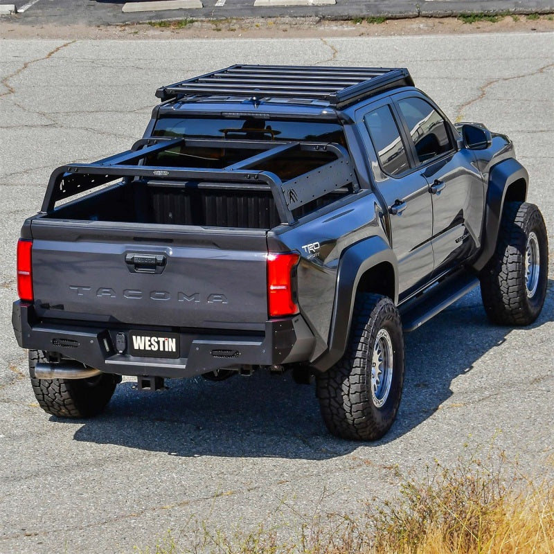 Westin 05-21 Toyota Tacoma Overland Cargo Rack Base - Textured Black