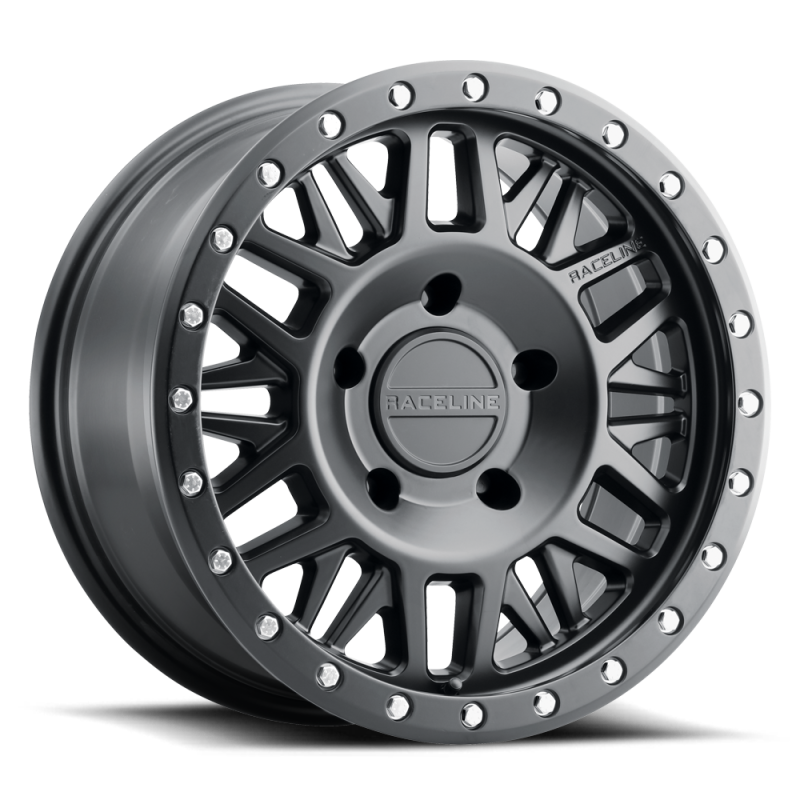 Raceline 951B Ryno 17x9in / 6x139.7 BP / -12mm Offset / 106.1mm Bore - Satin Black Wheel