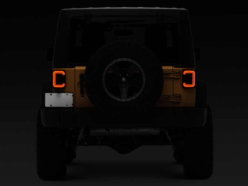 
                      
                        Raxiom 07-18 Jeep Wrangler JK Axial Series LED Halo Tail Lights- Black Housing (Dark Smoked Lens)
                      
                    