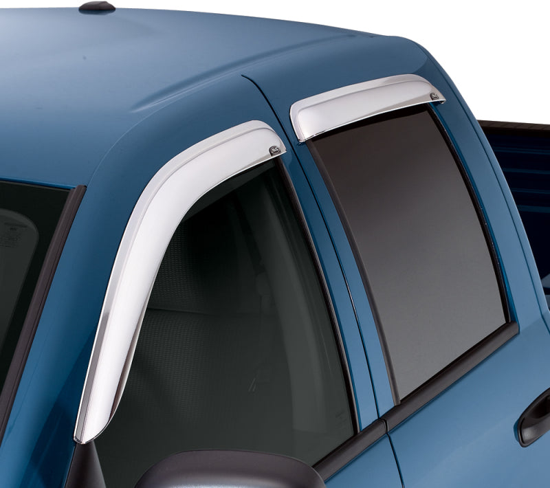 
                      
                        AVS 09-13 Nissan Rogue Ventvisor Outside Mount Front & Rear Window Deflectors 4pc - Chrome
                      
                    