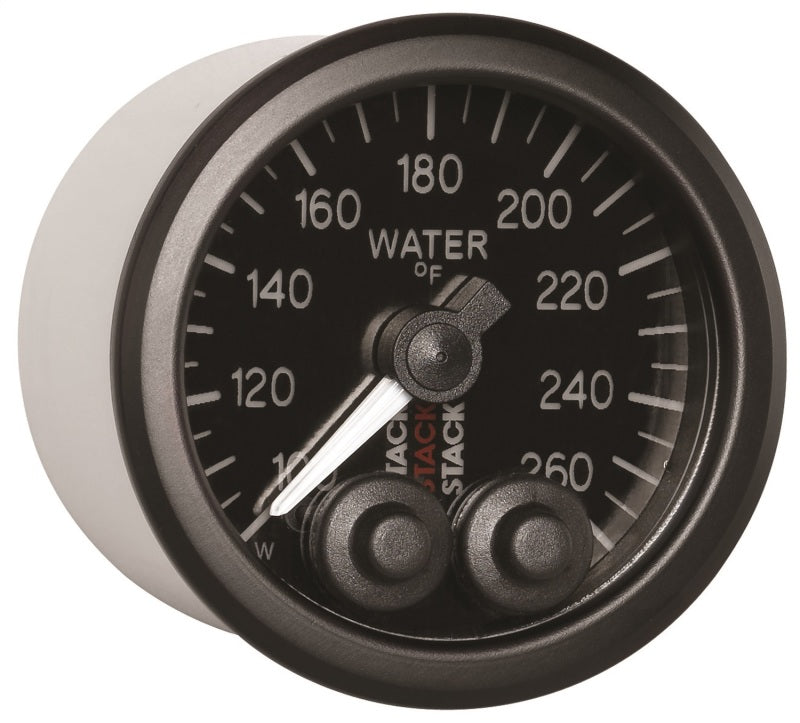 
                      
                        Autometer Stack Pro Control 52mm 100-260 deg F Water Temp Gauge - Black (1/8in NPTF Male)
                      
                    