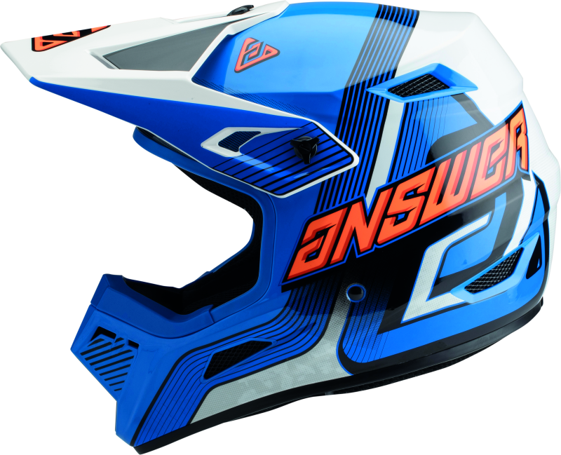 Answer AR1 Vendetta Helmet Blue/White/Orange Youth - Small