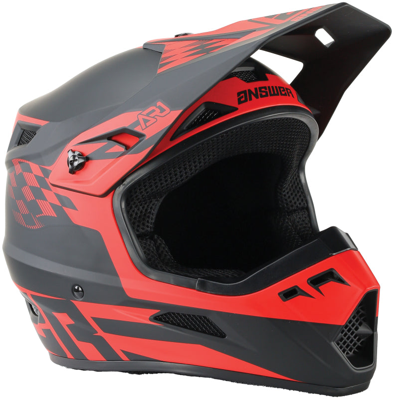 Answer AR1 Sweep Helmet Black/Red Youth - Medium