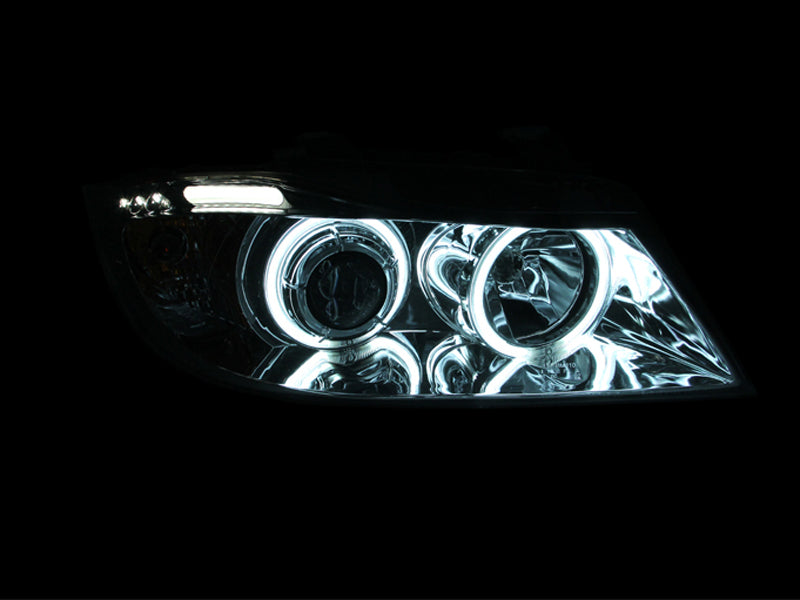 
                      
                        ANZO 2006-2008 BMW 3 Series E90-E91 Projector Headlights w/ Halo w/ LED Bar Chrome (CCFL)
                      
                    