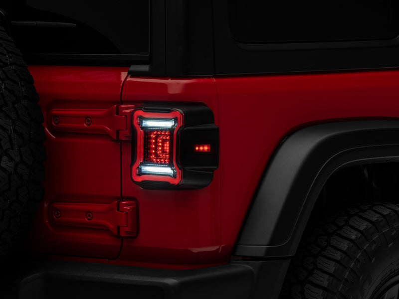 
                      
                        Raxiom 18-22 Jeep Wrangler JL Axial Series Plateau LED Tail Lights- Black Housing (Smoked Lens)
                      
                    