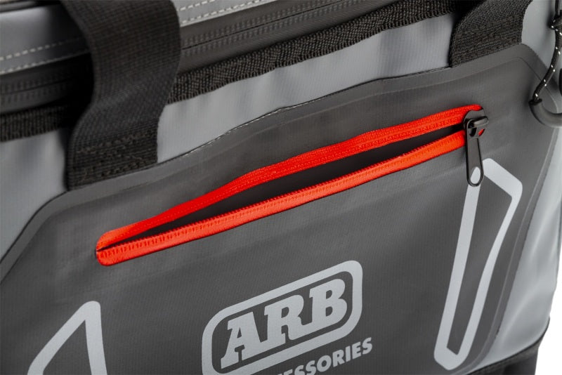 
                      
                        ARB Cooler Bag Charcoal w/ Red Highlights 15in L x 11in W x 9in H Holds 22 Cans
                      
                    