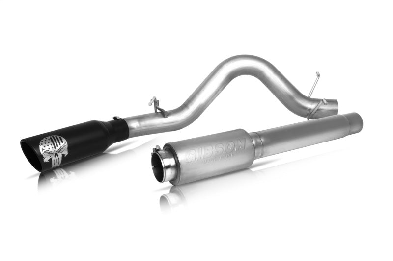 
                      
                        Gibson 2020 Ford F-250 SD Crew 96in Bed 7.3L Patriot Skull Cat-Back Single Exhaust System- Stainless
                      
                    