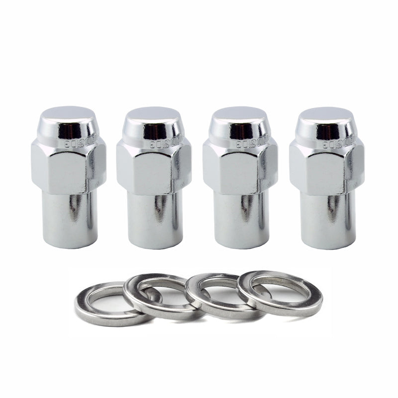 
                      
                        McGard Hex Lug Nut (Reg. Shank - .746in.) 1/2-20 / 13/16 Hex / 1.65in. Length (4-Pack) - Chrome
                      
                    