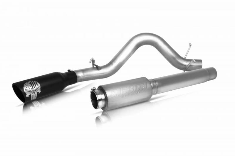 
                      
                        Gibson 14-15 GMC Sierra 1500 SLT 5.3L 4in Patriot Skull Series Cat-Back Single Exhaust - Stainless
                      
                    