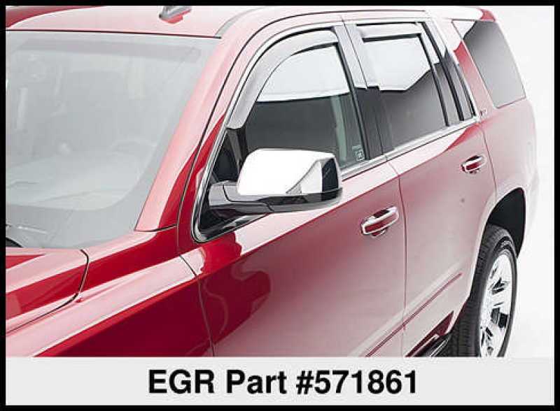 
                      
                        EGR 15+ Chevy Tahoe/GMC Yukon In-Channel Window Visors - Set of 4 (571861)
                      
                    