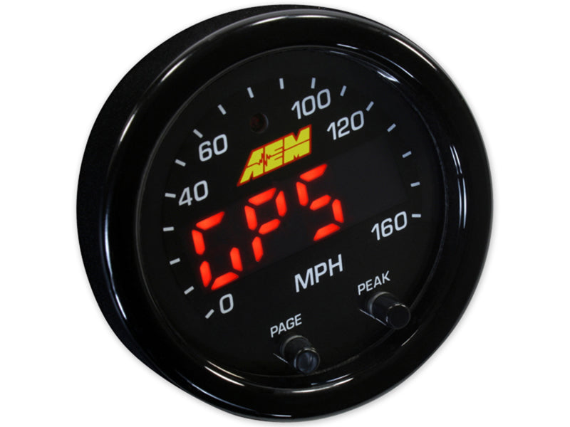 
                      
                        AEM X-Series 0-160 MPH Black Bezel w/ Black Face GPS Speedometer Gauge
                      
                    