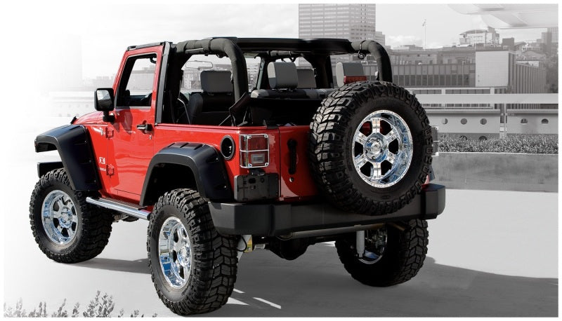 
                      
                        Bushwacker 07-18 Jeep Wrangler Max Pocket Style Flares 2pc Extended Coverage - Black
                      
                    