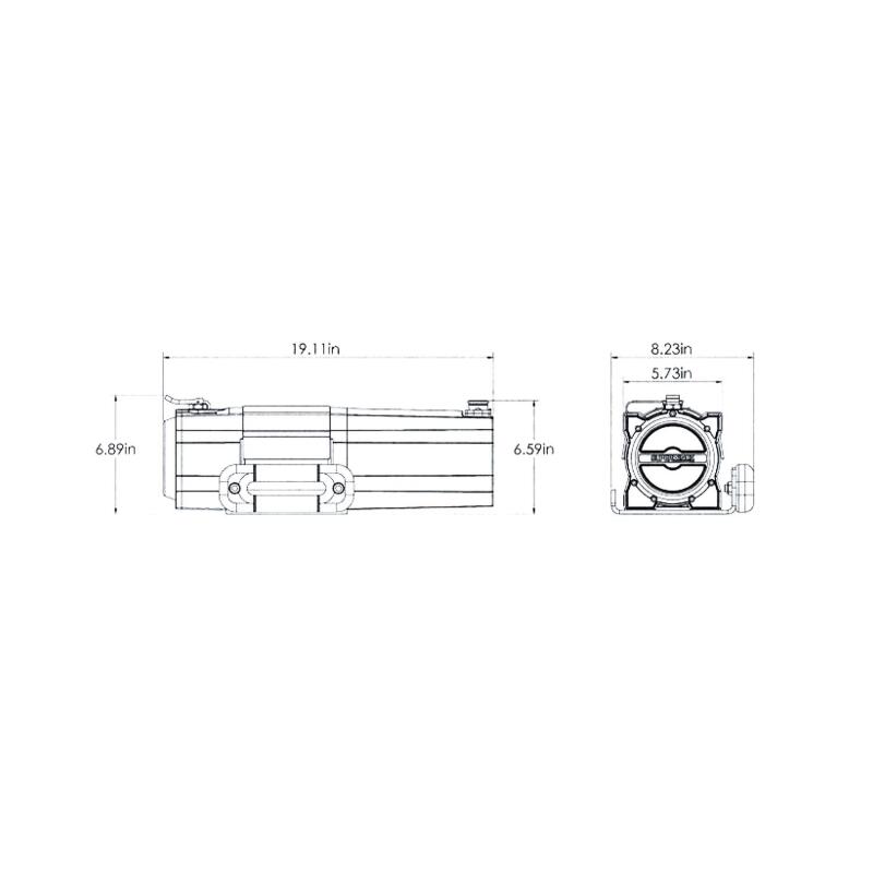 
                      
                        Superwinch 5500 LBS 12V DC 7/32in x 60ft Steel Rope S5500 Winch
                      
                    