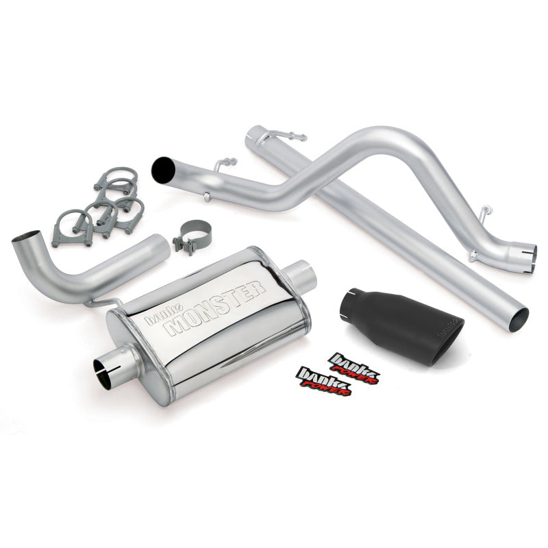 
                      
                        Banks Power 07-11 Jeep 3.8L Wrangler - 2dr Monster Exhaust System - SS Single Exhaust w/ Black Tip
                      
                    