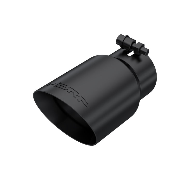 
                      
                        MBRP Tip 3in Round x 4in Inlet OD Dual Walled Angled Black Tip - Fits all 3in Exhausts
                      
                    