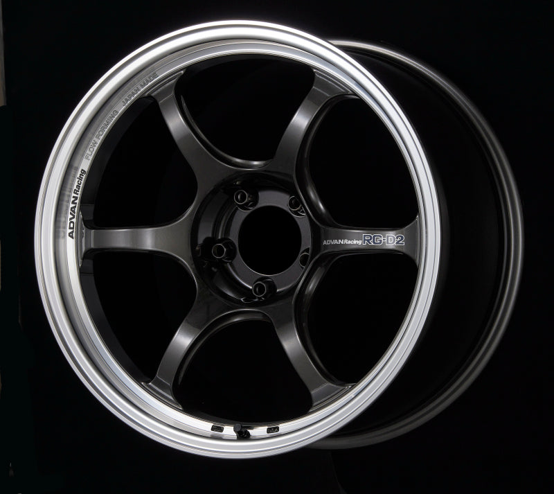 Advan RG-D2 18x9.0 +43 5-114.3 Machining & Black Gunmetallic Wheel